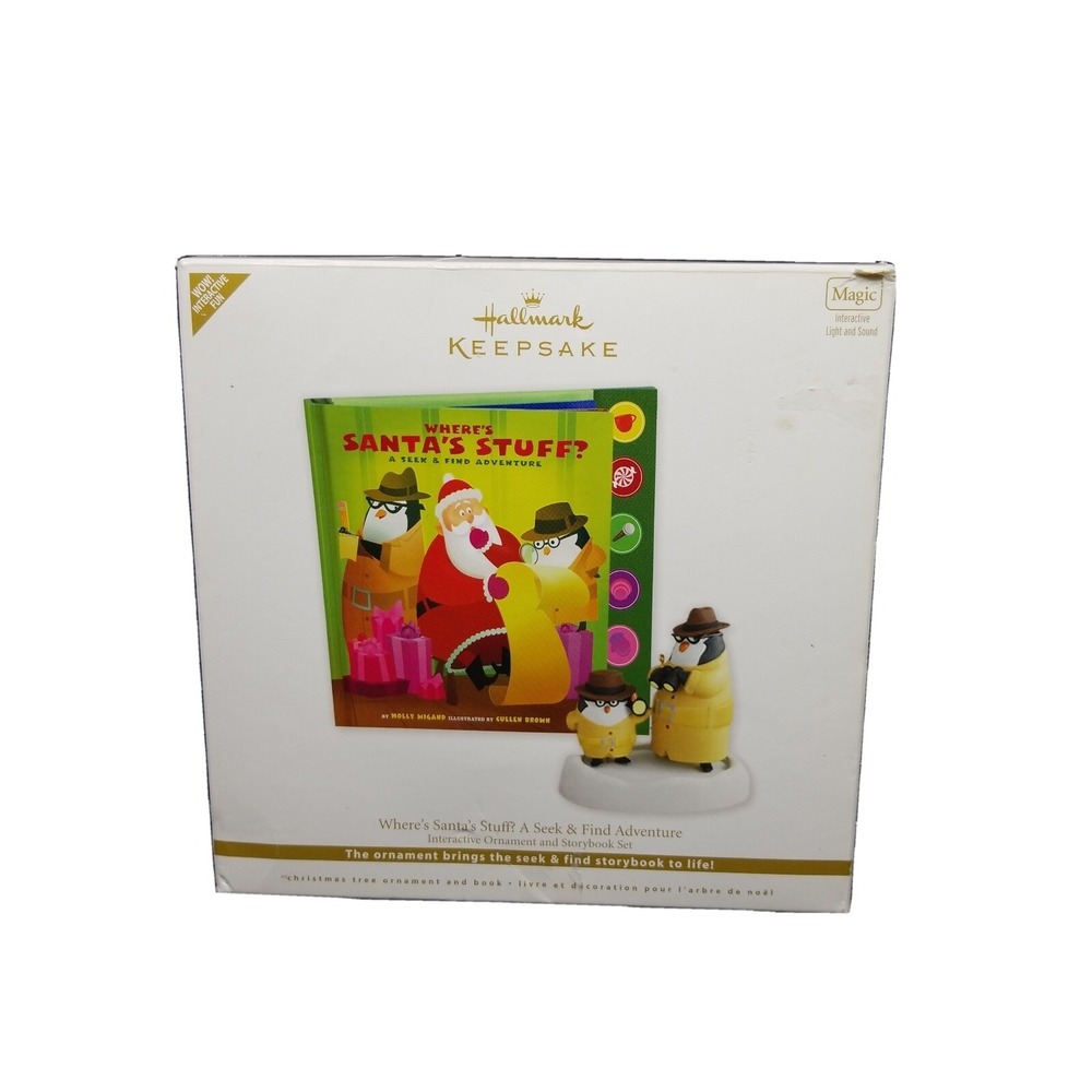 HALLMARK KEEPSAKE ~ WHERE'S SANTA'S STUFF ?  ~ NEW in Box! (Christmas)